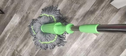 Self-Twisting Water Rotating Mop – Microfiber Cleaning Mop with 360° Rotation