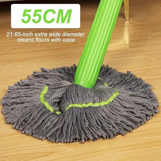 Self-Twisting Water Rotating Mop – Microfiber Cleaning Mop with 360° Rotation